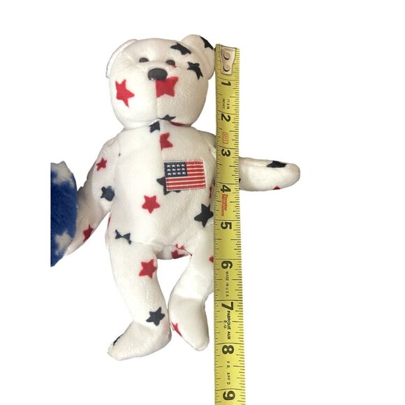 Ty Americana bears Lot of 3 Red White Blue July 4th Patriotic - Picture 12 of 16